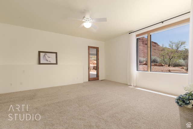 423 W Taman Ct, Ivins, UT 84738 - carpeted empty room with ceiling fan