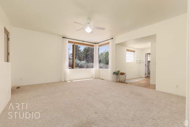 423 W Taman Ct, Ivins, UT 84738 - unfurnished room featuring carpet floors and a ceiling fan