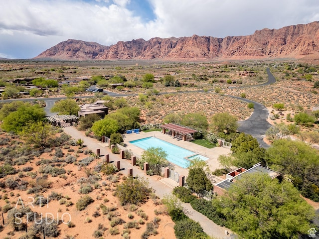 423 W Taman Ct, Ivins, UT 84738 - bird's eye view featuring a mountain view