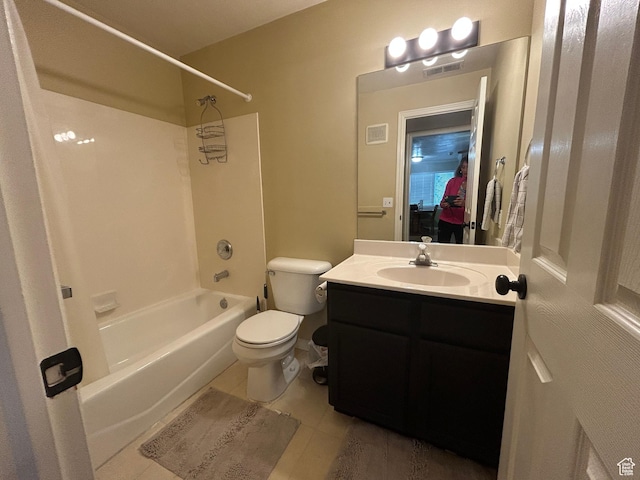 325 W 650 N Unit 11, Orem, UT 84057 - bathroom featuring toilet, visible vents, shower / bathing tub combination, and vanity