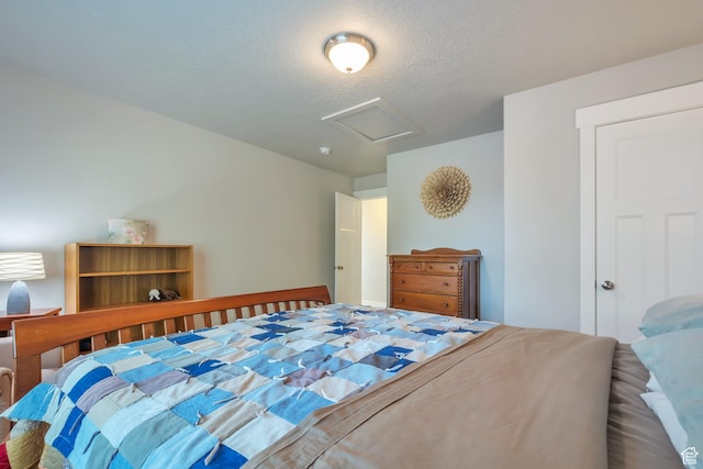 494 N 300 E, American Fork, UT 84003 - bedroom with a textured ceiling and attic access