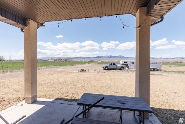 10360 S 10750 W, Axtell, UT 84621 - view of patio / terrace with a mountain view and a rural view