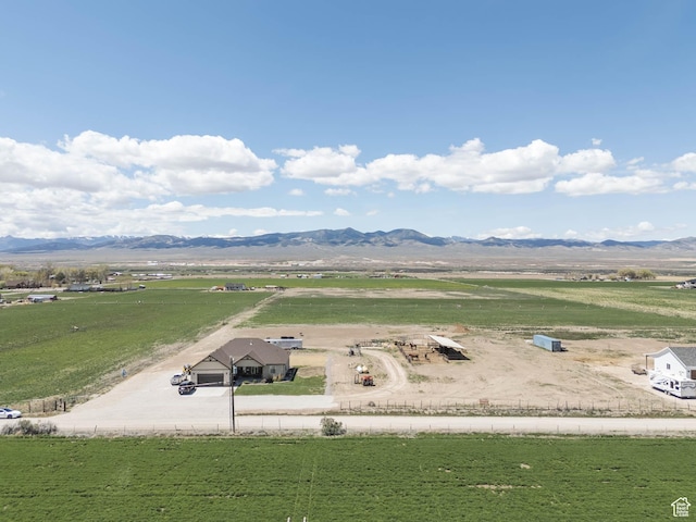 10360 S 10750 W, Axtell, UT 84621 - drone / aerial view with a rural view and a mountain view