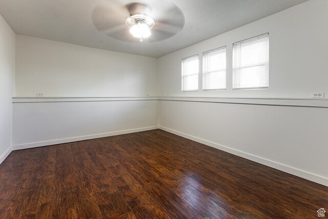 5952 S 2550 W, Roy, UT 84067 - unfurnished room with a ceiling fan, baseboards, and wood finished floors