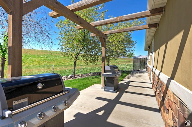 view of patio / terrace with grilling area