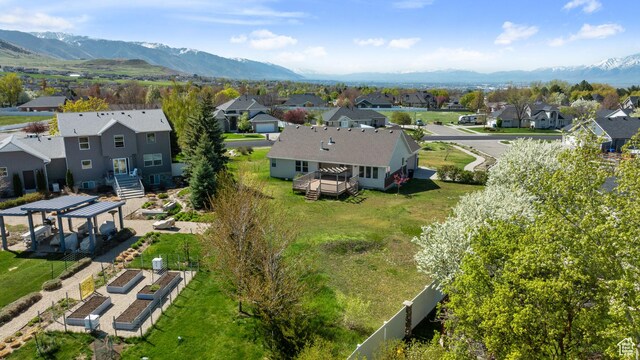 220 N 810 E, Smithfield, UT 84335 - drone / aerial view with a residential view and a mountain view