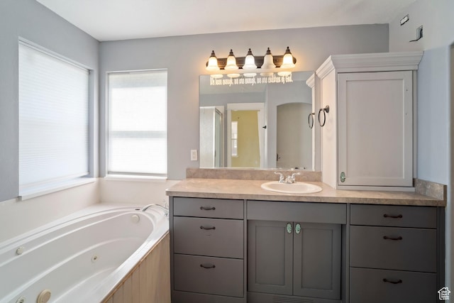 220 N 810 E, Smithfield, UT 84335 - bathroom with a tub with jets and vanity