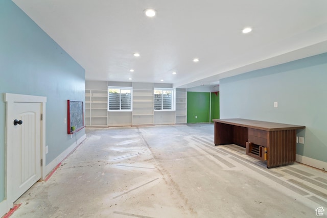 220 N 810 E, Smithfield, UT 84335 - below grade area featuring recessed lighting, baseboards, and built in shelves