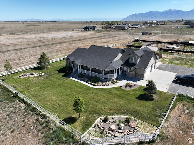 848 N Cooley St W, Grantsville, UT 84029 - bird's eye view featuring a mountain view and a rural view