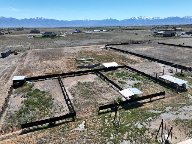 848 N Cooley St W, Grantsville, UT 84029 - birds eye view of property with a mountain view and a rural view