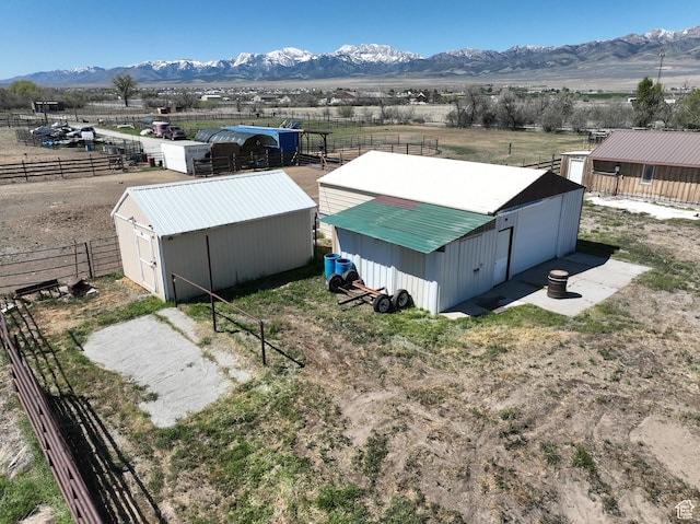 848 N Cooley St W, Grantsville, UT 84029 - drone / aerial view with a mountain view and a rural view