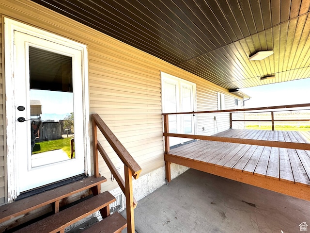 848 N Cooley St W, Grantsville, UT 84029 - property entrance featuring a wooden deck