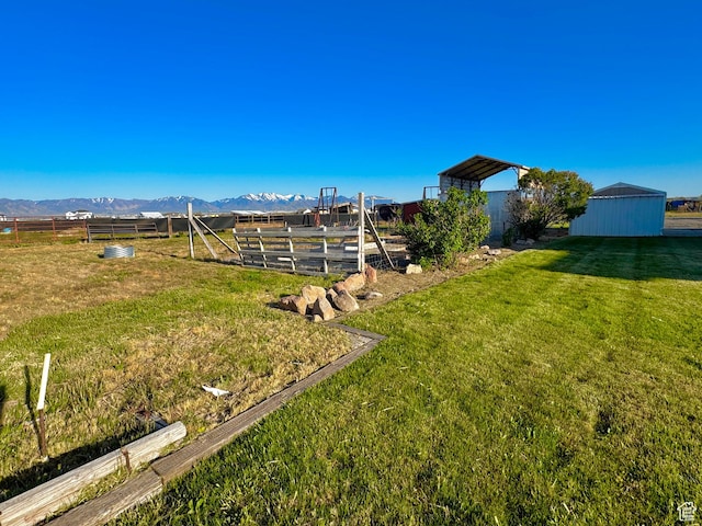 848 N Cooley St W, Grantsville, UT 84029 - view of yard with fence and a mountain view