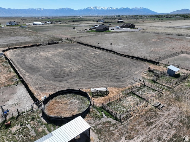 848 N Cooley St W, Grantsville, UT 84029 - birds eye view of property featuring a mountain view and a rural view