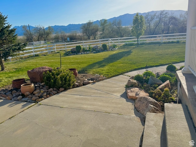 848 N Cooley St W, Grantsville, UT 84029 - view of yard featuring a rural view, a mountain view, and a fenced backyard