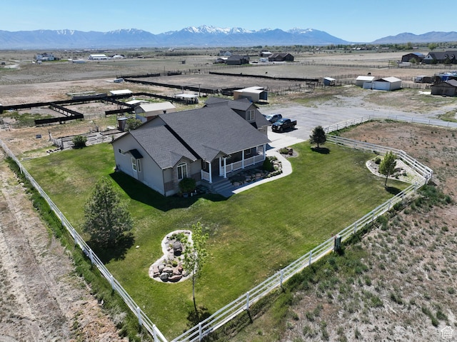 848 N Cooley St W, Grantsville, UT 84029 - drone / aerial view with a mountain view and a rural view