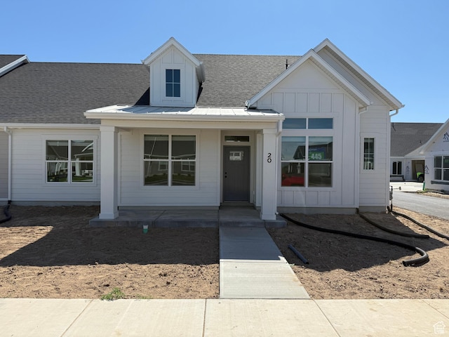 20 N 3830 W Unit 445, West Point, UT 84015 - modern inspired farmhouse with board and batten siding, covered porch, and roof with shingles
