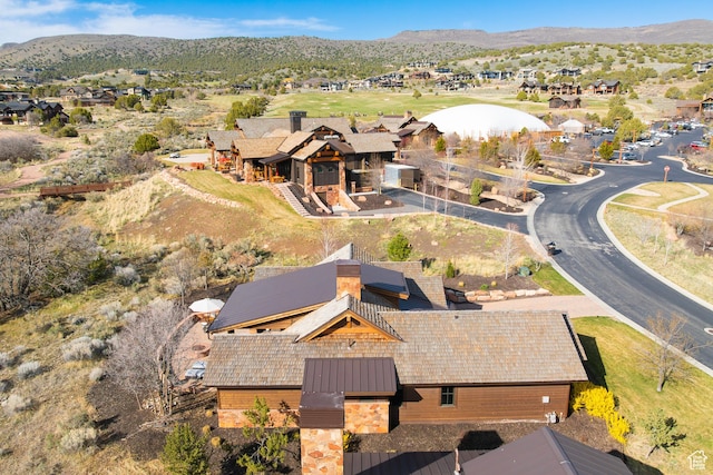 181 N Club Cabins Ct, Heber City, UT 84032 - aerial view featuring a residential view and a mountain view