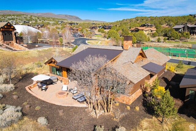 181 N Club Cabins Ct, Heber City, UT 84032 - aerial view with a residential view and a mountain view