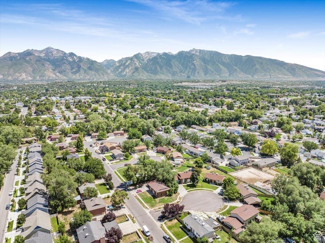 218 E Julie Anna Dr, Sandy, UT 84070 - aerial view with a mountain view and a residential view