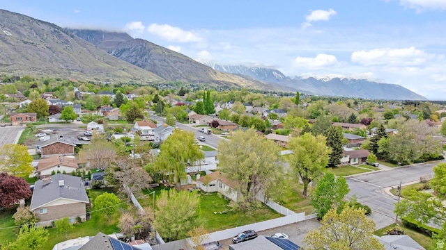 605 E 700 N, Pleasant Grove, UT 84062 - drone / aerial view with a residential view and a mountain view