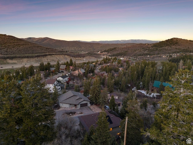 210 Parkview Dr, Summit Park, UT 84098 - bird's eye view with a mountain view