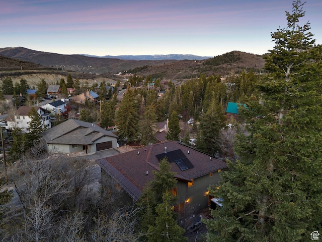 210 Parkview Dr, Summit Park, UT 84098 - drone / aerial view with a mountain view