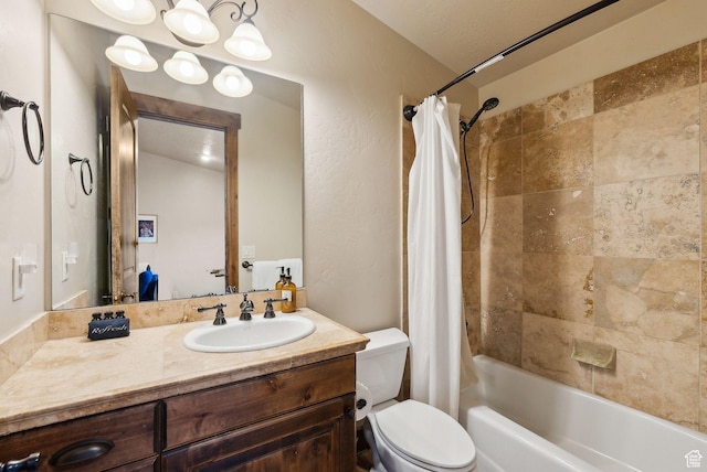 210 Parkview Dr, Summit Park, UT 84098 - full bath with vanity, shower / bathtub combination with curtain, and toilet