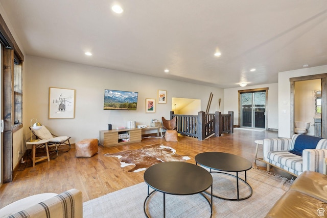 210 Parkview Dr, Summit Park, UT 84098 - living room with recessed lighting and wood finished floors