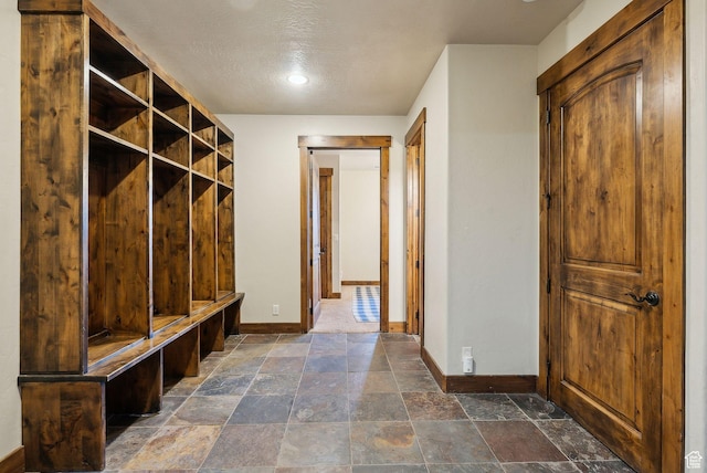 210 Parkview Dr, Summit Park, UT 84098 - mudroom with baseboards and stone finish floor
