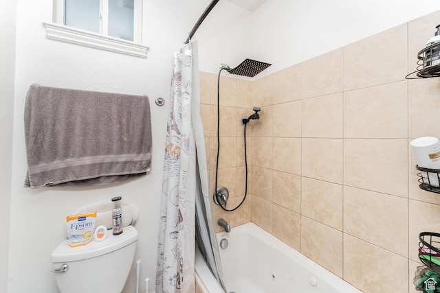4231 W 650 N, Vernal, UT 84078 - bathroom featuring toilet and shower / bathtub combination with curtain