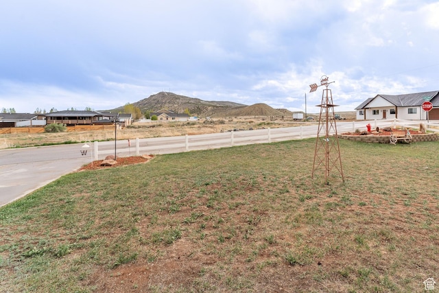 4231 W 650 N, Vernal, UT 84078 - view of yard with a mountain view, fence, and driveway
