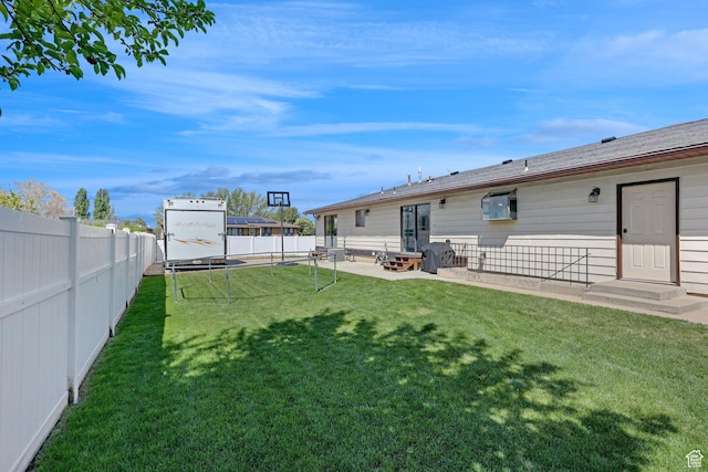 2137 W 550 N, West Point, UT 84015 - view of yard featuring entry steps, a fenced backyard, and a patio area
