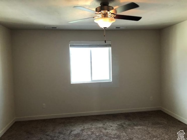 204 N 750 E, Vineyard, UT 84059 - empty room featuring baseboards, carpet, a ceiling fan, and visible vents
