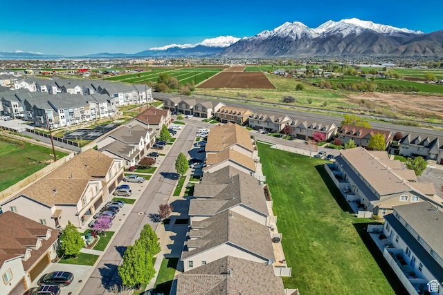 1155 S 2880 E, Spanish Fork, UT 84660 - drone / aerial view featuring a residential view and a mountain view