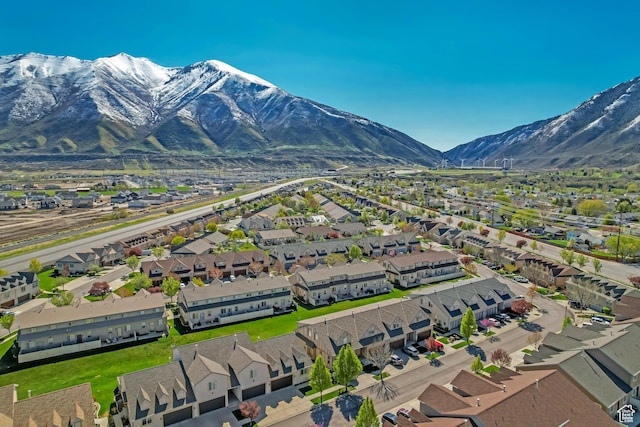 1155 S 2880 E, Spanish Fork, UT 84660 - drone / aerial view featuring a residential view and a mountain view
