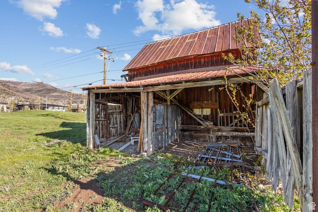 1745 Old Ranch Rd, Park City, UT 84098 - view of outbuilding featuring an outdoor structure and a mountain view