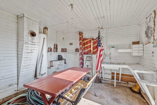 1745 Old Ranch Rd, Park City, UT 84098 - interior space featuring a workshop area and unfinished concrete flooring