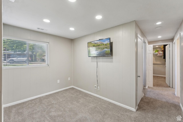 222 N 600th St E, Orem, UT 84097 - spare room with recessed lighting, baseboards, visible vents, and carpet