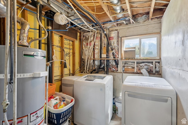 222 N 600th St E, Orem, UT 84097 - interior space featuring water heater and washing machine and clothes dryer