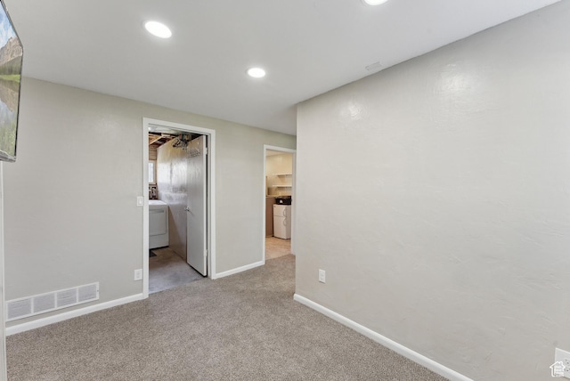 222 N 600th St E, Orem, UT 84097 - interior space with visible vents, recessed lighting, washer / dryer, and baseboards