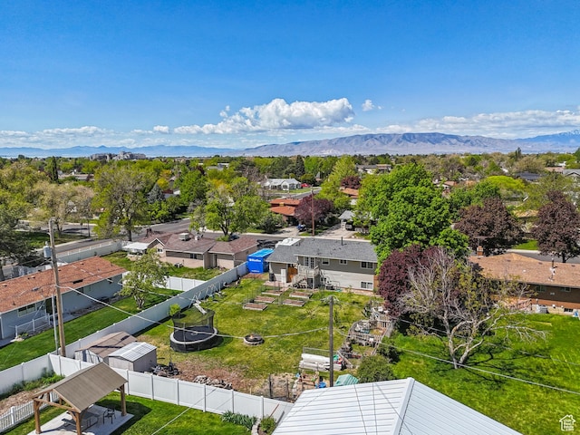 222 N 600th St E, Orem, UT 84097 - drone / aerial view with a residential view and a mountain view