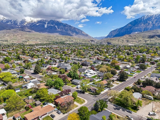 222 N 600th St E, Orem, UT 84097 - bird's eye view with a mountain view and a residential view