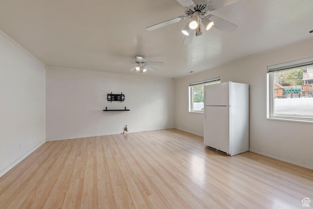 10046 N Sage Rd W, Cedar Hills, UT 84062 - spare room featuring a ceiling fan and light wood finished floors