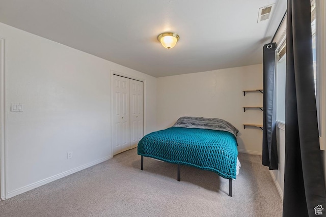 10046 N Sage Rd W, Cedar Hills, UT 84062 - bedroom featuring baseboards, visible vents, carpet, and a closet