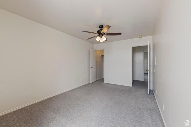 10046 N Sage Rd W, Cedar Hills, UT 84062 - unfurnished bedroom with baseboards, ceiling fan, and light colored carpet