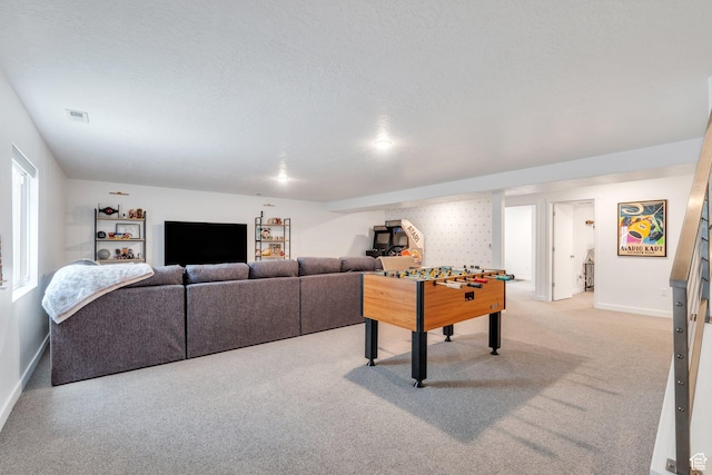 6294 W 7830 S, West Jordan, UT 84081 - game room with visible vents, baseboards, and light carpet