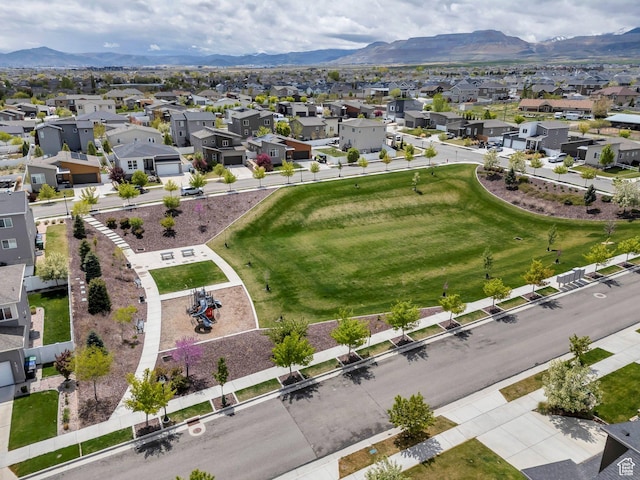 6294 W 7830 S, West Jordan, UT 84081 - drone / aerial view with a residential view and a mountain view