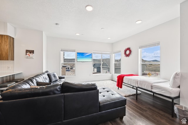 6523 Serviceberry Dr Unit A205, Park City, UT 84098 - living room with plenty of natural light, recessed lighting, and dark wood-style floors