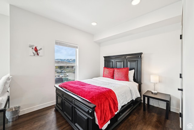 6523 Serviceberry Dr Unit A205, Park City, UT 84098 - bedroom featuring recessed lighting, baseboards, and dark wood finished floors